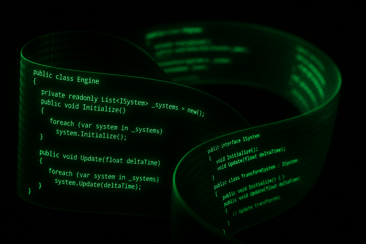 Glowing C# game code